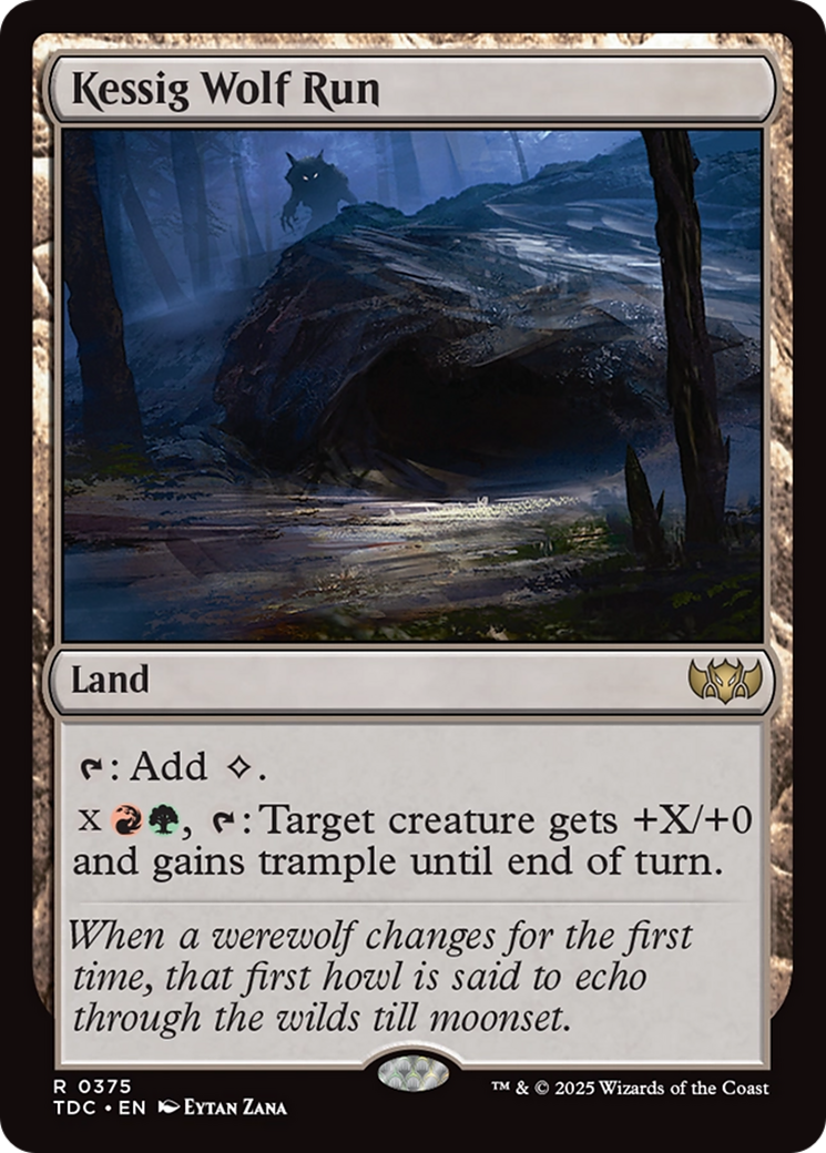 Image of Kessig Wolf Run (TDC-375) - Commander: Tarkir: Dragonstorm