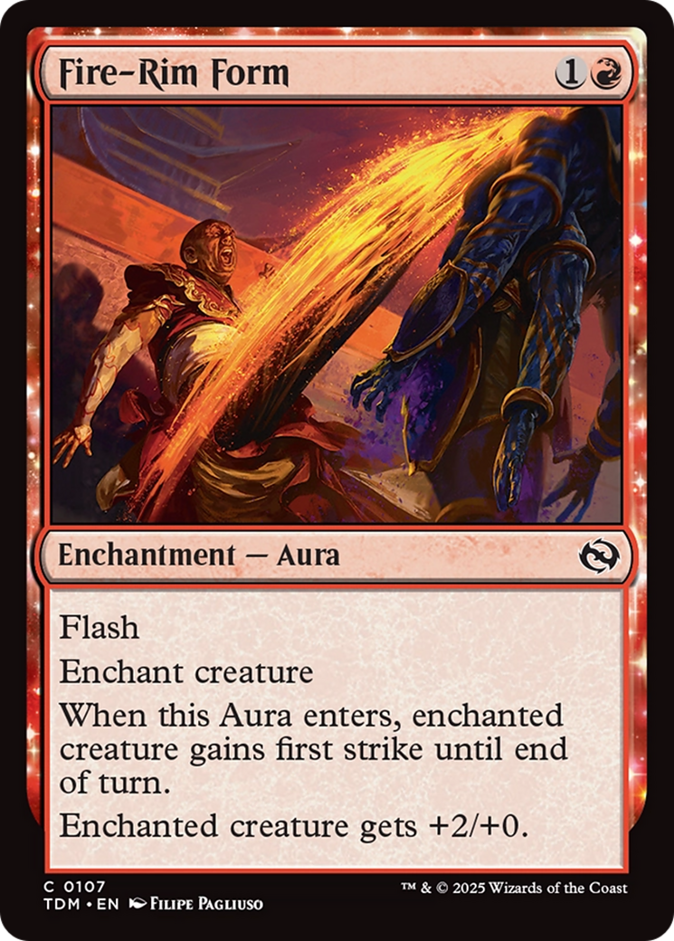 Image of Fire-Rim Form (TDM-107) - Tarkir: Dragonstorm: (enchantment) Foil