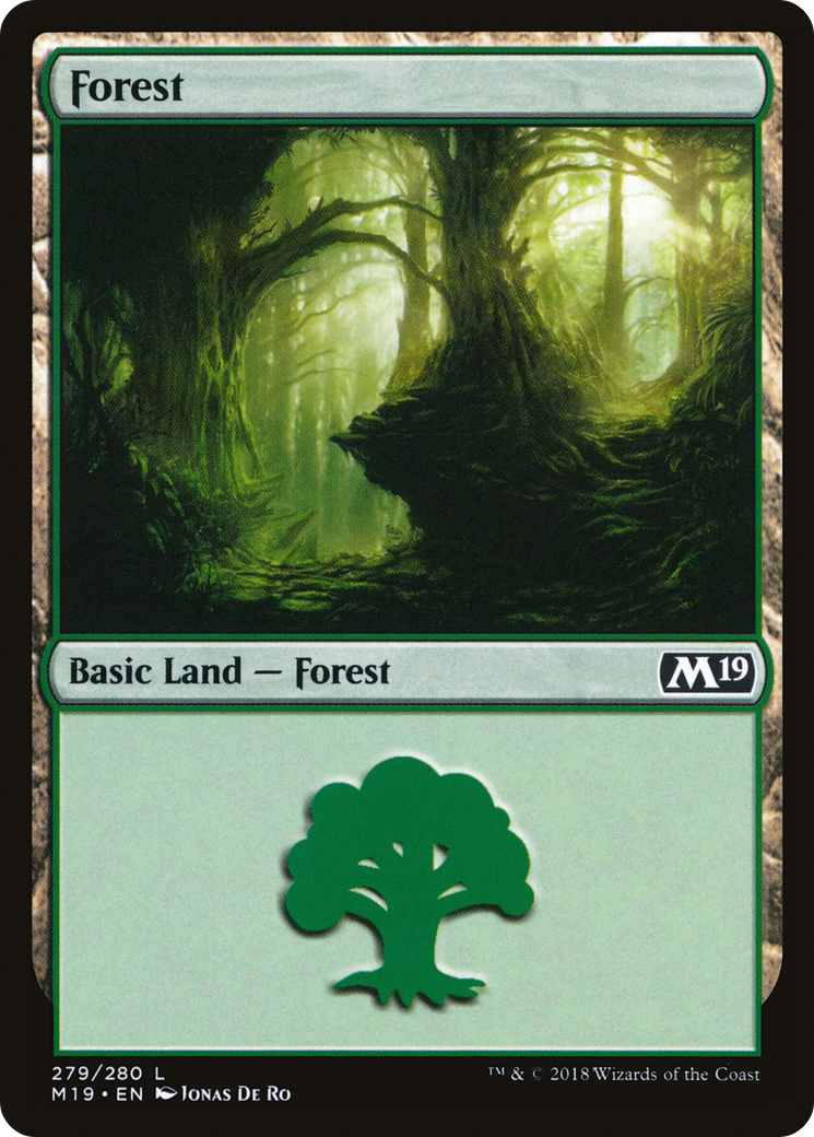 Image of Forest (279) (M19-279) - Core Set 2019 Foil