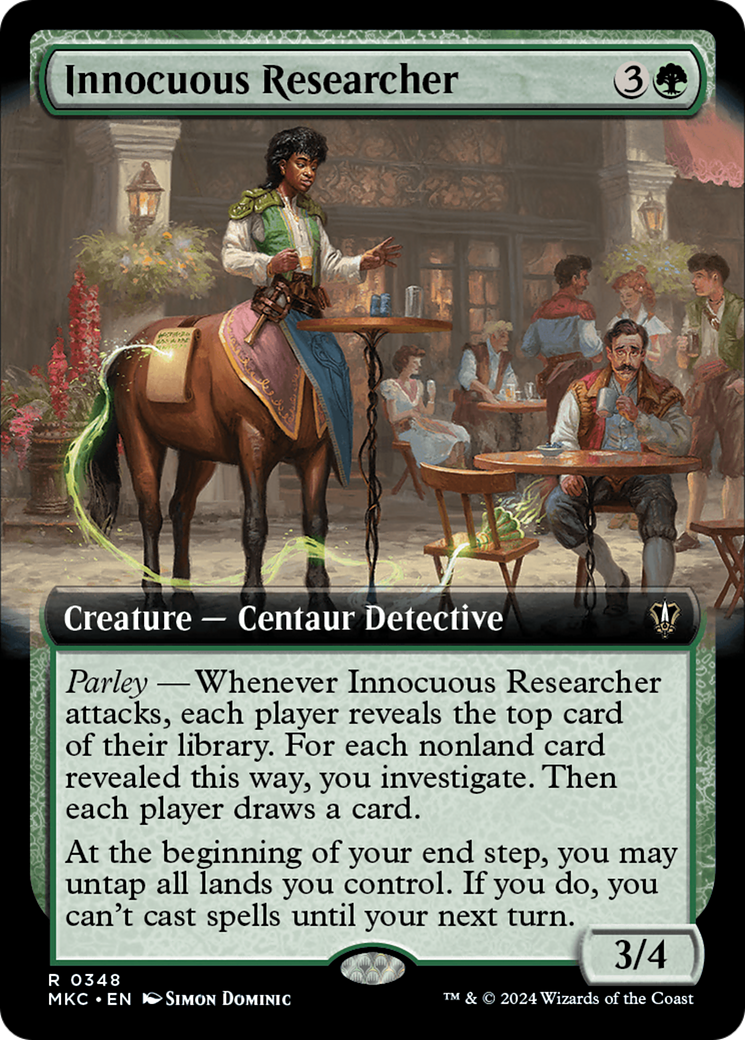 Image of Innocuous Researcher (Extended Art) (MKC-348) - Murders at Karlov Manor Commander: (Extended Art)