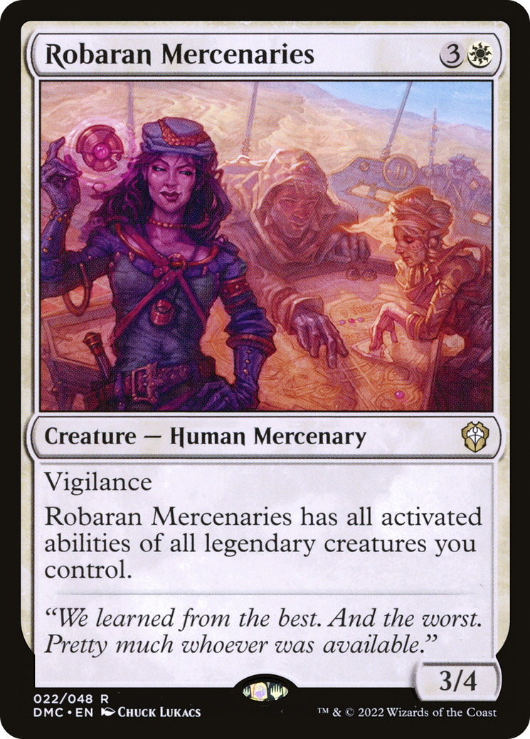 Image of Robaran Mercenaries (DMC-022) - Dominaria United Commander Foil
