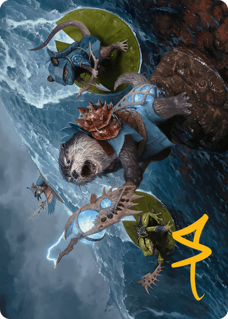 Image of Valley Floodcaller // Valley Floodcaller (ABLB-013) - Bloomburrow Art Series (Borderless) Foil
