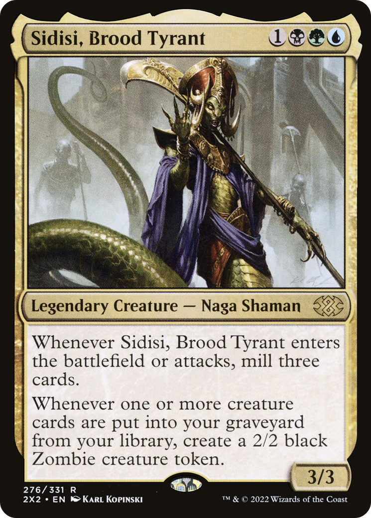 Image of Sidisi, Brood Tyrant (2X2-276) - Double Masters 2022 Foil