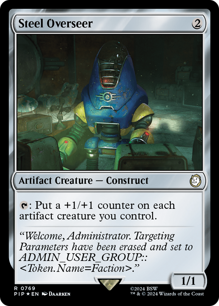 Image of Steel Overseer (Surge Foil) (PIP-769) - Fallout Foil