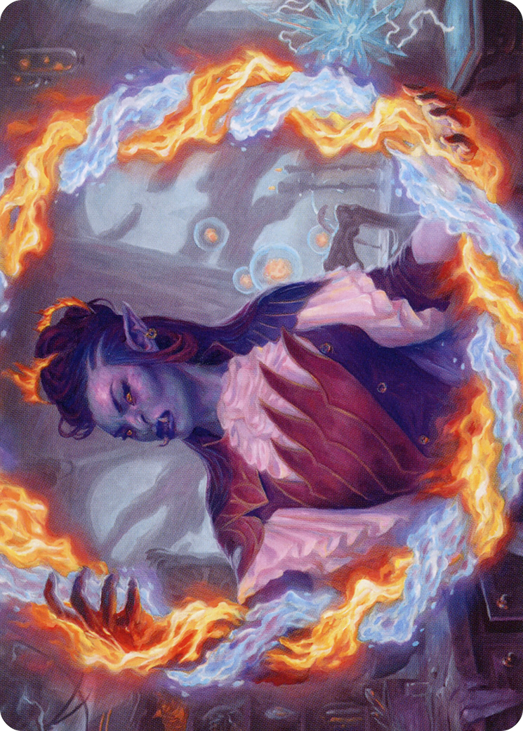 Image of Rootha, Mercurial Artist // Rootha, Mercurial Artist (ASTX-038) - Strixhaven Art Series (Borderless)