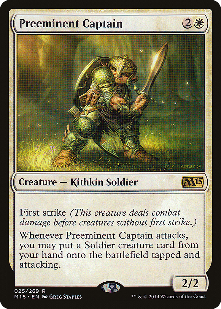 Image of Preeminent Captain (M15-025) - Magic 2015