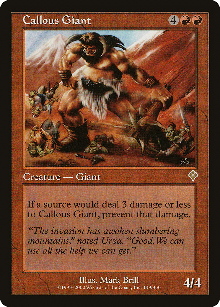 Image of Callous Giant (INV-139) - Invasion Foil