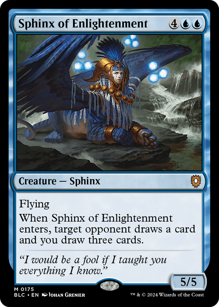 Image of Sphinx of Enlightenment (BLC-175) - Bloomburrow Commander