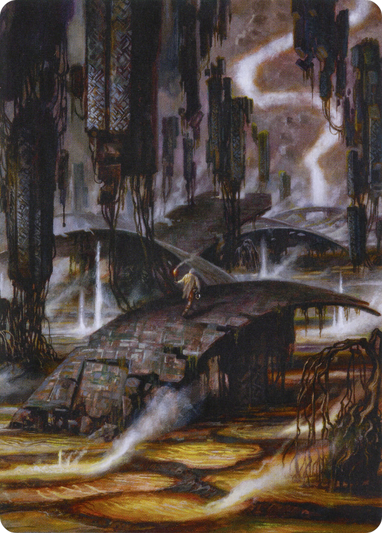 Image of Grimclimb Pathway // Grimclimb Pathway (AZNR-024) - Zendikar Rising Art Series (Borderless)