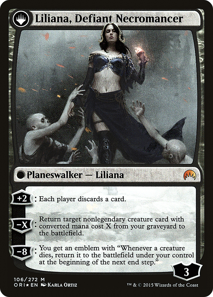 Image of Liliana, Heretical Healer (PRE-106) - Magic Origins Promos: (originpwdfc) Foil