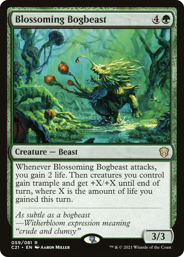 Image of Blossoming Bogbeast (C21-059) - Commander 2021