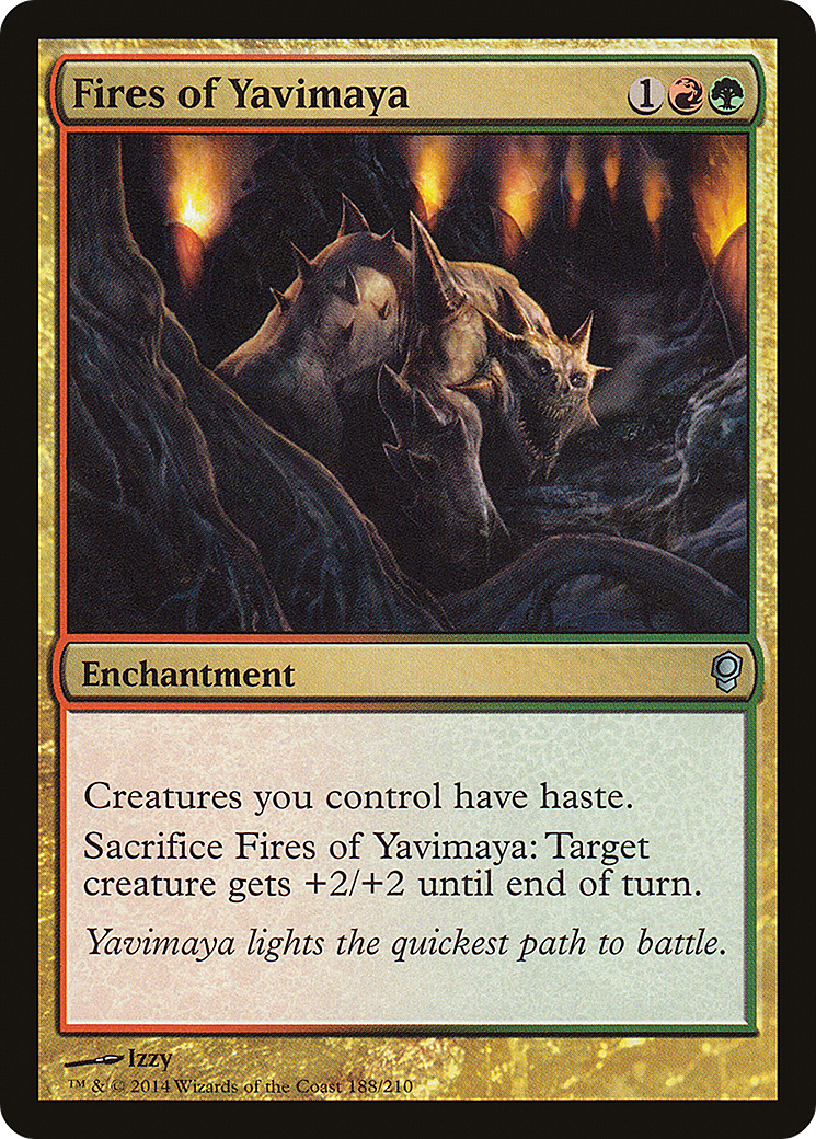 Image of Fires of Yavimaya (CNS-188) - Conspiracy Foil
