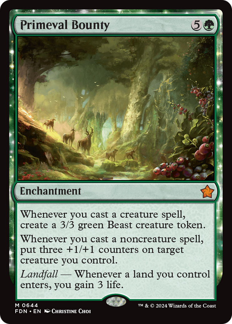 Image of Primeval Bounty (FDN-644) - Foundations: (enchantment)
