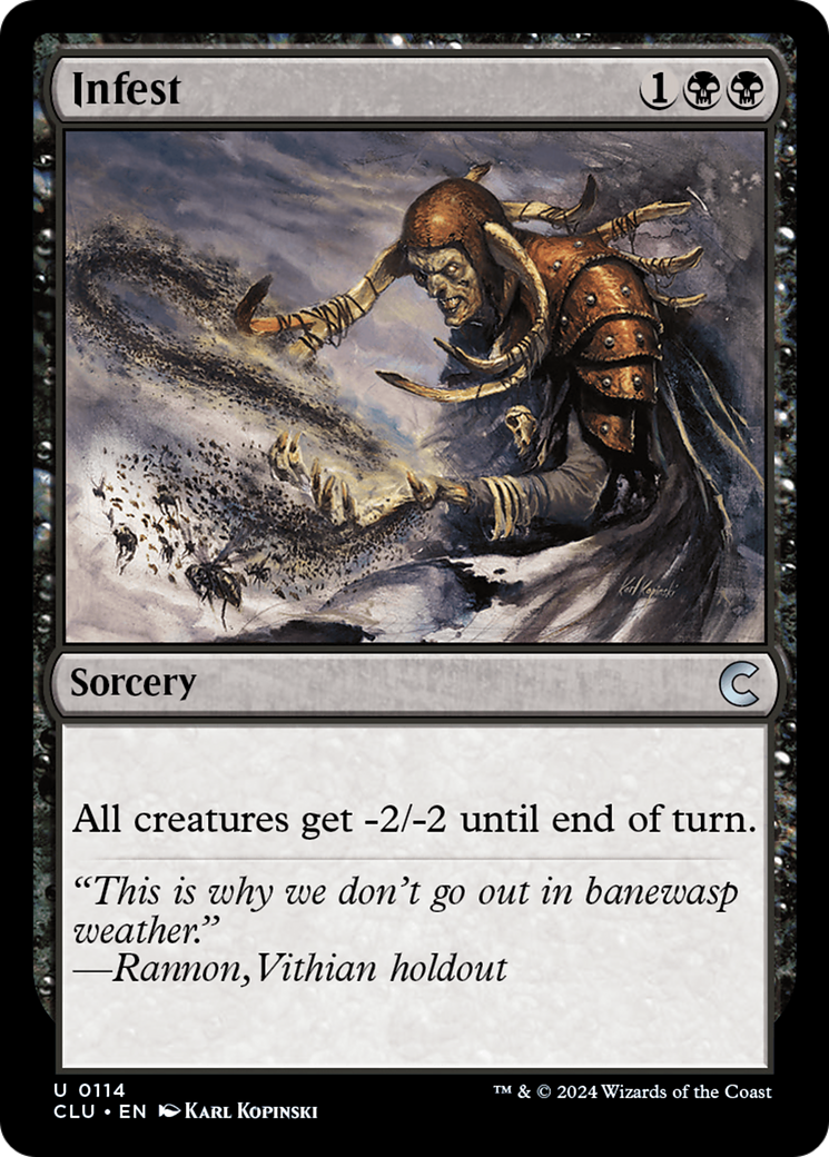 Image of Infest (CLU-114) - Ravnica: Clue Edition