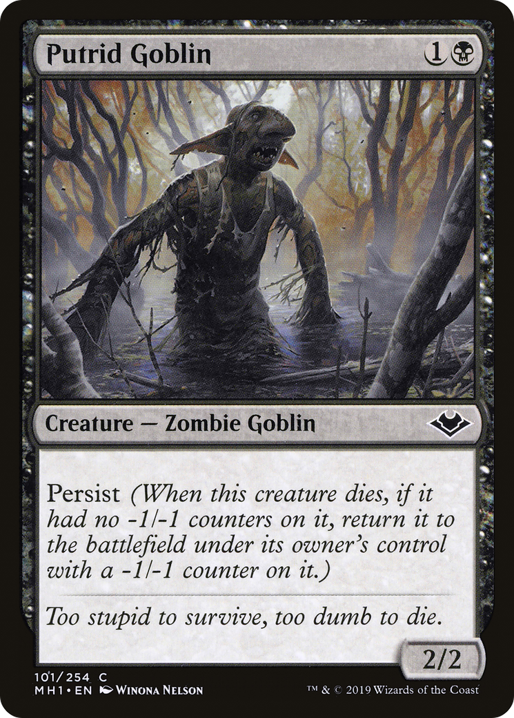 Image of Putrid Goblin (MH1-101) - Modern Horizons Foil