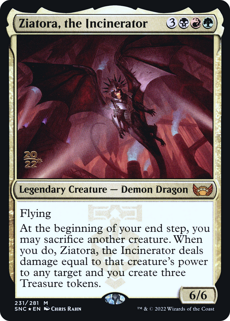 Image of Ziatora, the Incinerator (PRE-231) - Streets of New Capenna Promos Foil