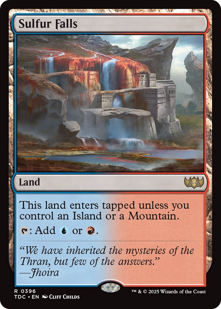 Image of Sulfur Falls (TDC-396) - Commander: Tarkir: Dragonstorm