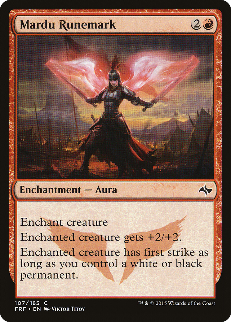 Image of Mardu Runemark (FRF-107) - Fate Reforged Foil