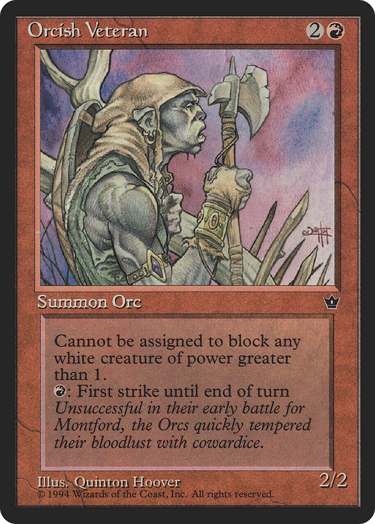 Image of Orcish Veteran (Hoover) (FEM-) - Fallen Empires