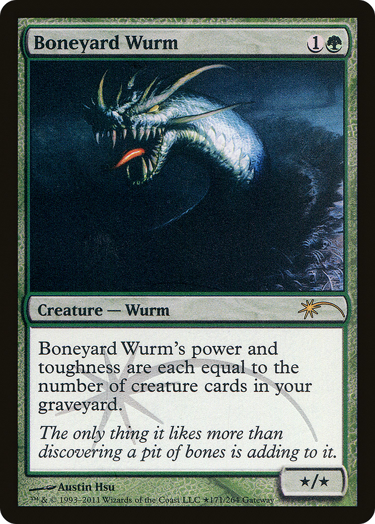 Image of Boneyard Wurm (WPN-084) - Wizards Play Network 2011 Foil