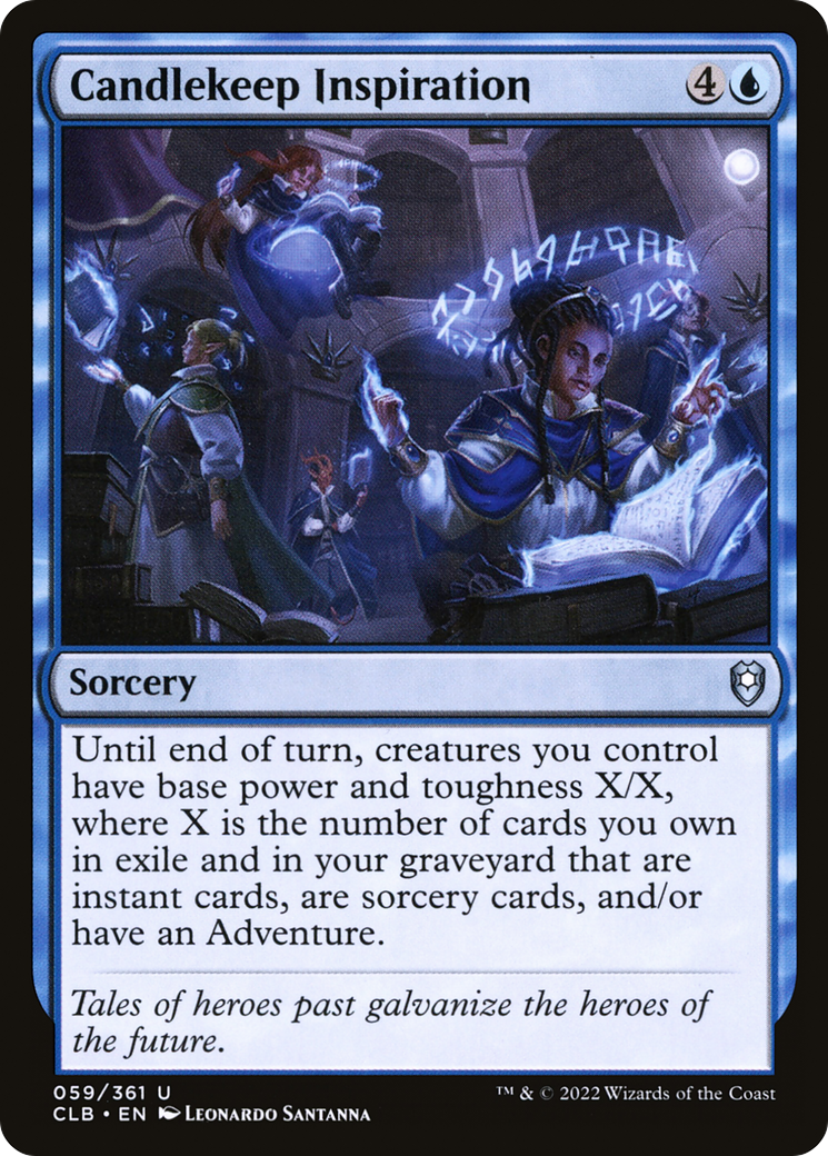 Image of Candlekeep Inspiration (CLB-059) - Commander Legends: Battle for Baldur's Gate Foil