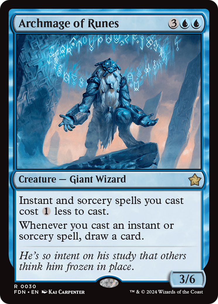 Image of Archmage of Runes (FDN-030) - Foundations Foil