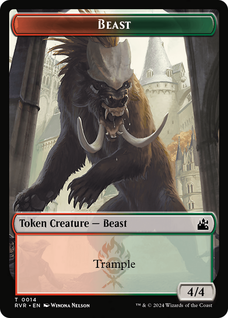 Image of Beast (TRVR-014) - Ravnica Remastered Tokens Foil