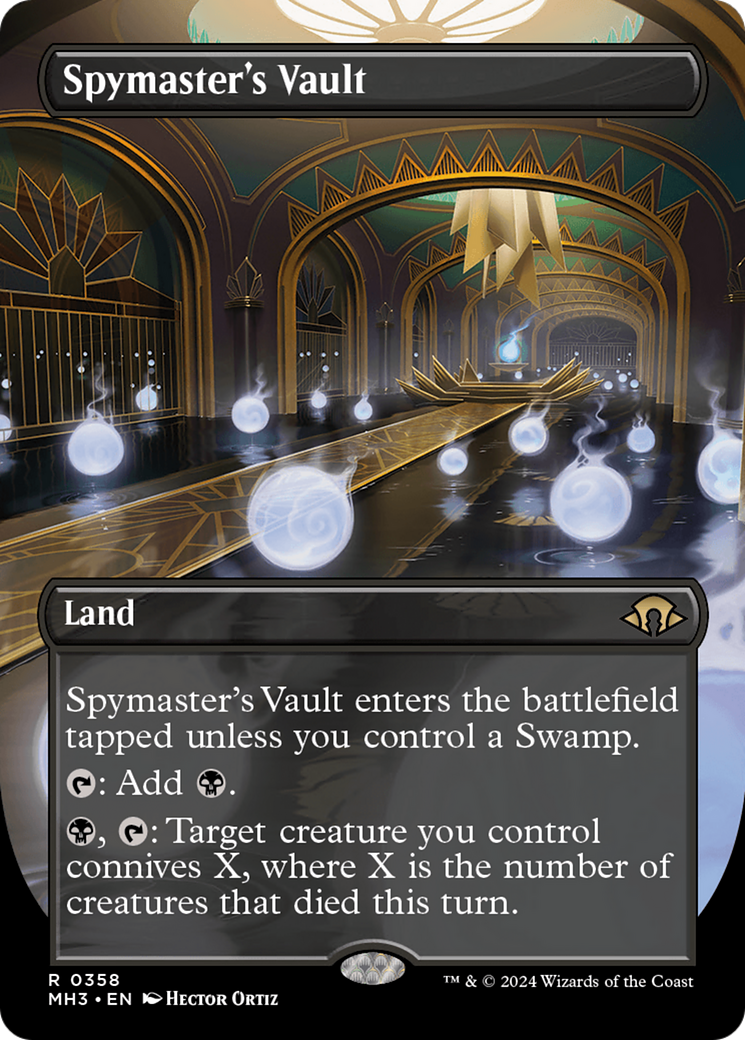 Image of Spymaster's Vault (Borderless) (MH3-358) - Modern Horizons 3 (Borderless) Foil