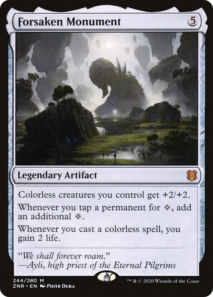 Image of Forsaken Monument (ZNR-244) - Zendikar Rising Foil