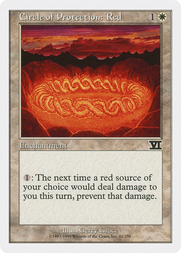 Image of Circle of Protection: Red (6ED-011) - Classic Sixth Edition