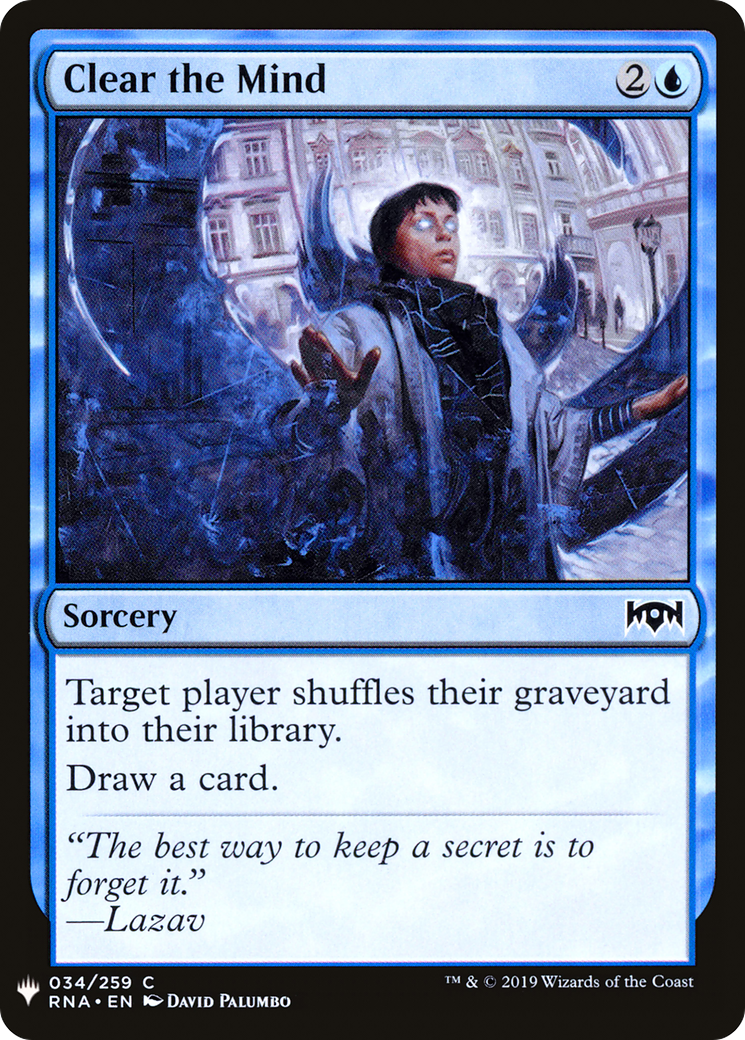 Image of Clear the Mind (LIST-034) - The List