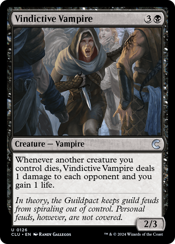 Image of Vindictive Vampire (CLU-126) - Ravnica: Clue Edition