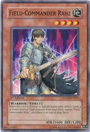 Image of Field-Commander Rahz (SDWS-EN015) - Structure Deck: Warriors' Strike 1st Edition