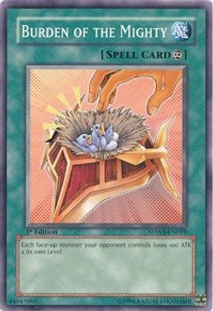 Image of Burden of the Mighty (SDWS-EN019) - Structure Deck: Warriors' Strike 1st Edition
