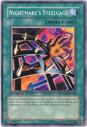 Image of Nightmare's Steelcage (SDWS-EN022) - Structure Deck: Warriors' Strike 1st Edition