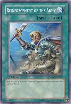 Image of Reinforcement of the Army (SDWS-EN025) - Structure Deck: Warriors' Strike 1st Edition