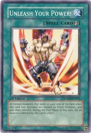 Image of Unleash Your Power! (SDWS-EN031) - Structure Deck: Warriors' Strike 1st Edition