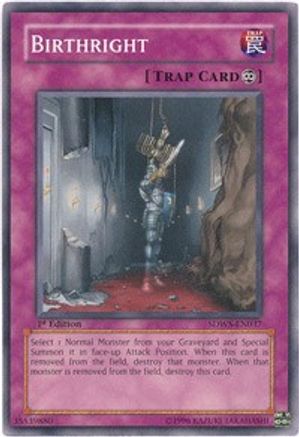 Image of Birthright (SDWS-EN037) - Structure Deck: Warriors' Strike 1st Edition