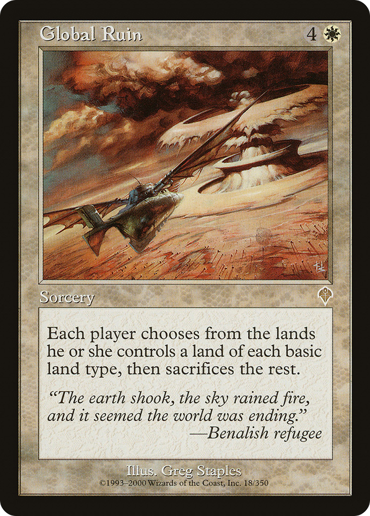 Image of Global Ruin (INV-018) - Invasion Foil