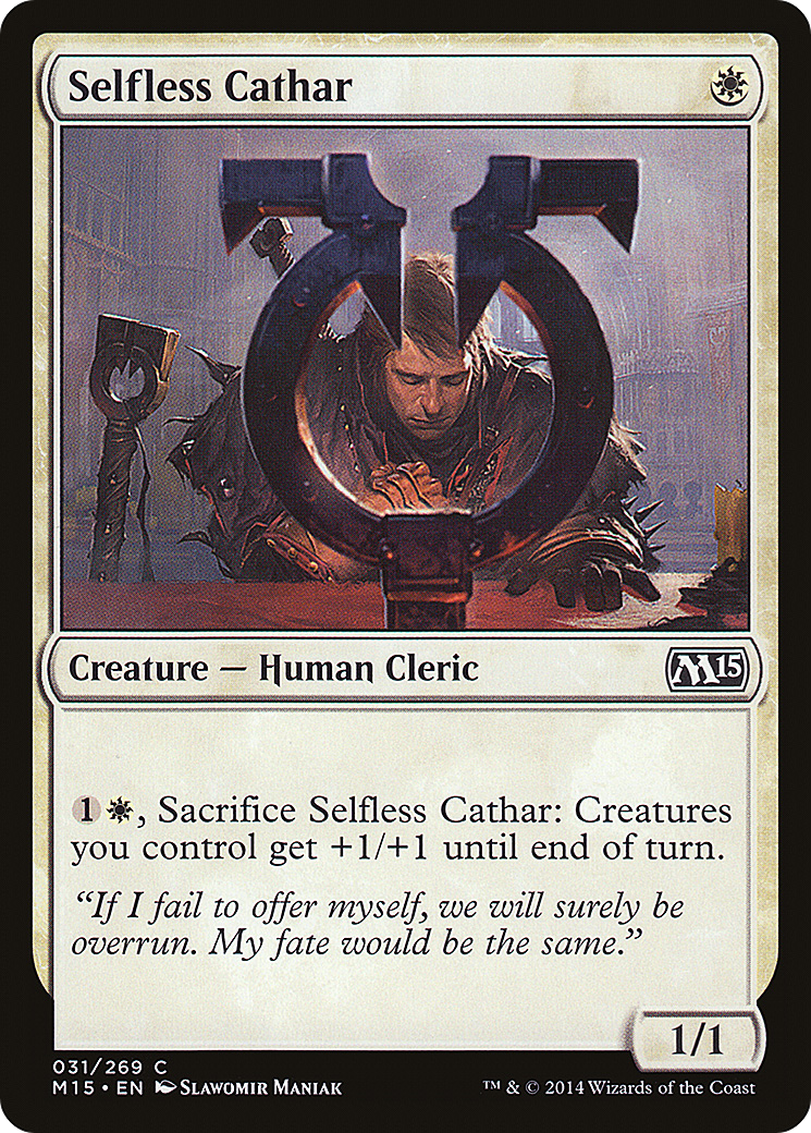 Image of Selfless Cathar (M15-031) - Magic 2015 Foil
