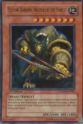 Image of Yellow Baboon, Archer of the Forest (SOVR-EN084) - Stardust Overdrive Unlimited