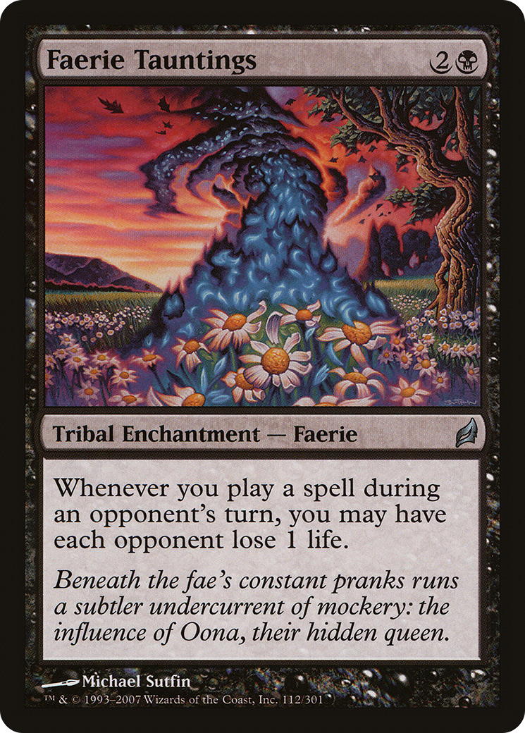 Image of Faerie Tauntings (LRW-112) - Lorwyn Foil