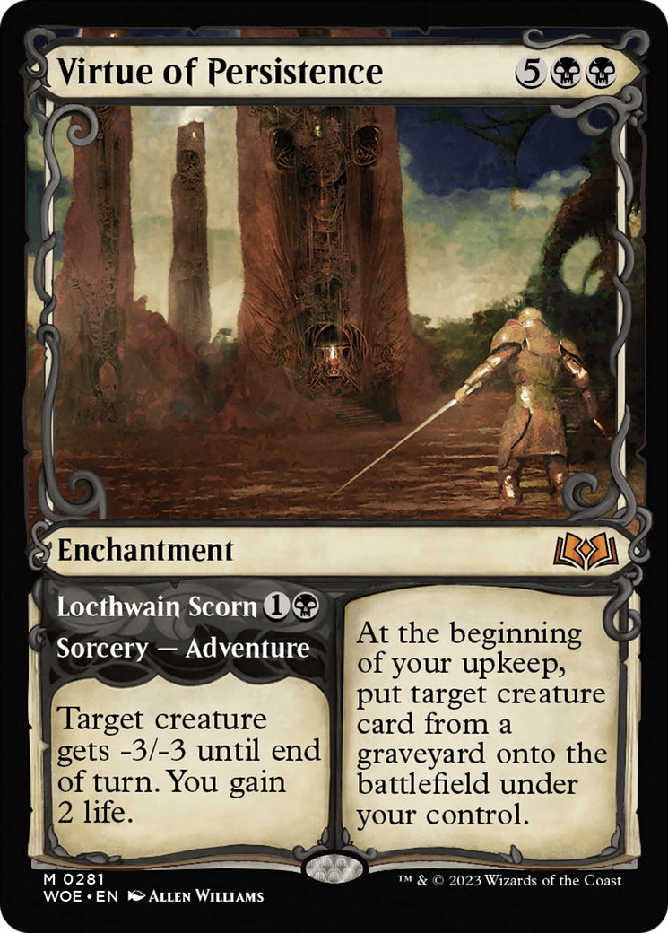 Image of Virtue of Persistence (Showcase) (WOE-281) - Wilds of Eldraine: (Showcase) Foil