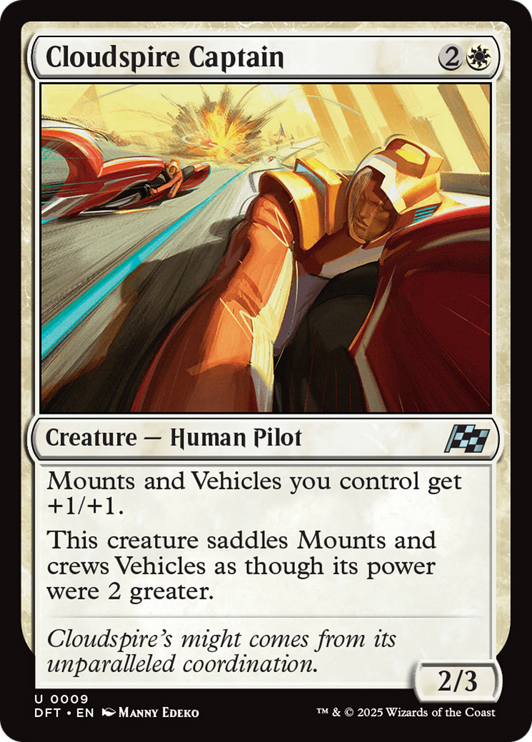 Image of Cloudspire Captain (DFT-009) - Aetherdrift Foil
