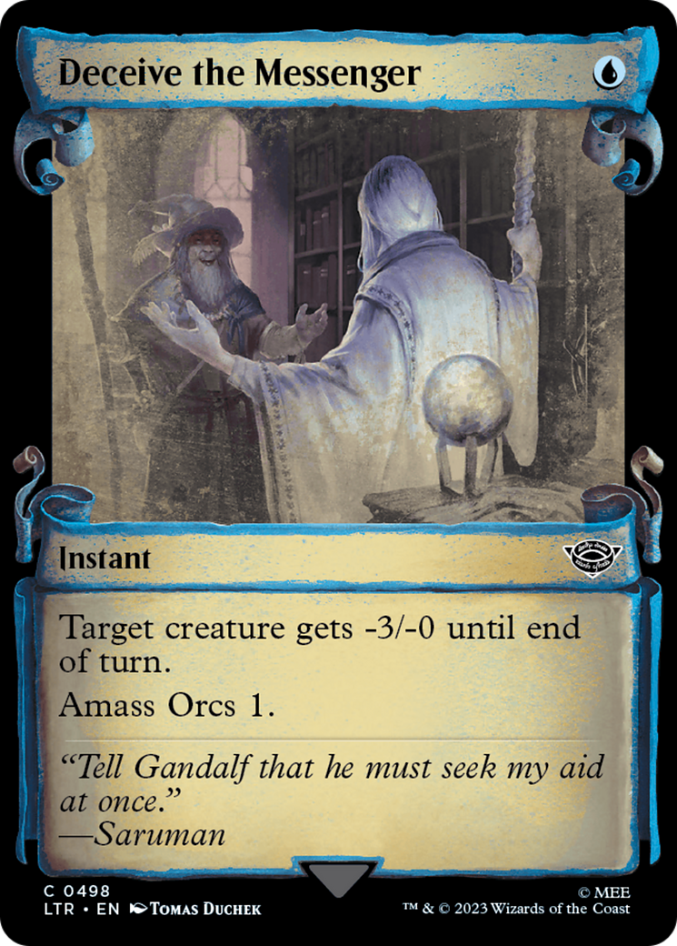Image of Deceive the Messenger (Showcase Scrolls) (LTR-498) - The Lord of the Rings: Tales of Middle-earth: (Showcase) Foil