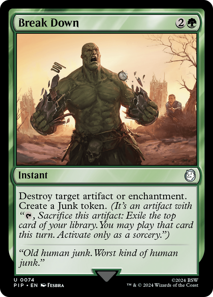 Image of Break Down (PIP-074) - Fallout Foil