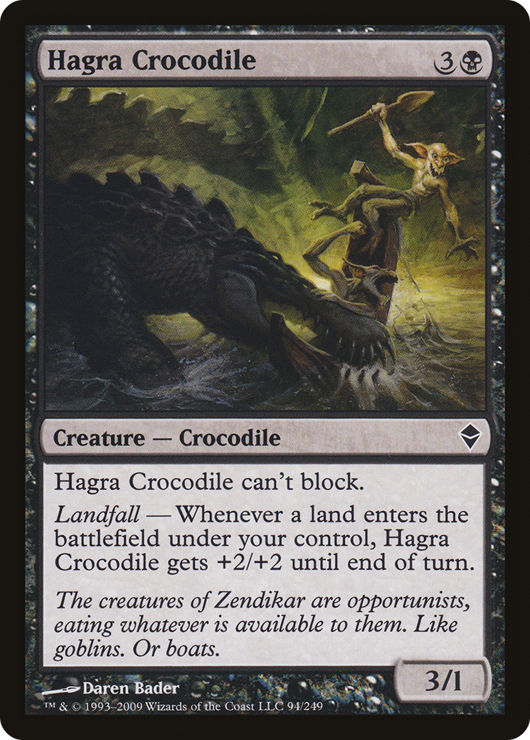 Image of Hagra Crocodile (ZEN-094) - Zendikar