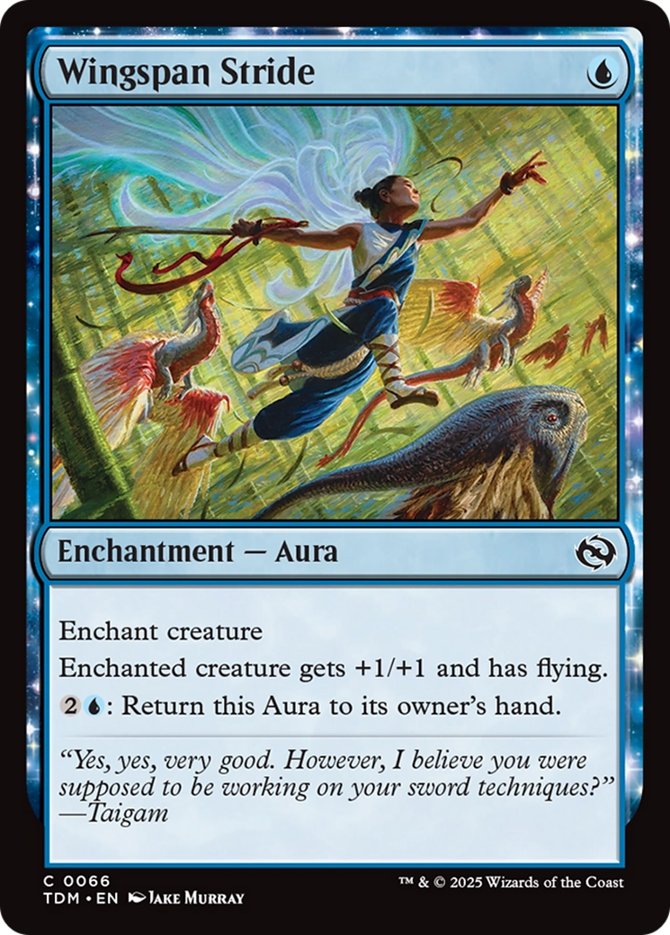 Image of Wingspan Stride (TDM-066) - Tarkir: Dragonstorm: (enchantment)