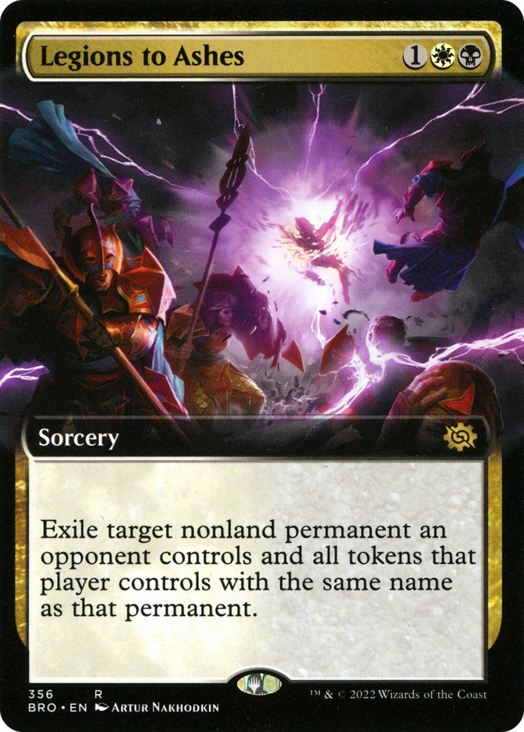 Image of Legions to Ashes (Extended Art) (BRO-356) - The Brothers' War: (Extended Art)