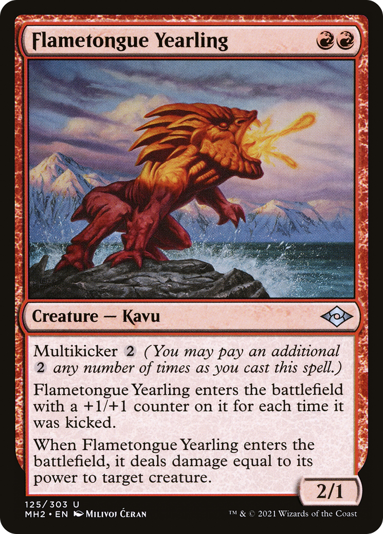 Image of Flametongue Yearling (MH2-125) - Modern Horizons 2